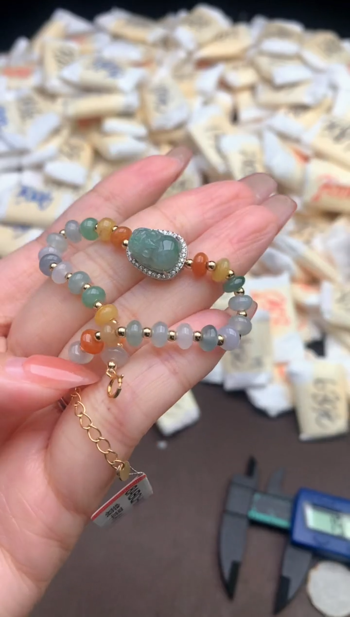 【闪购商品】翡翠手链银S925镶嵌 —