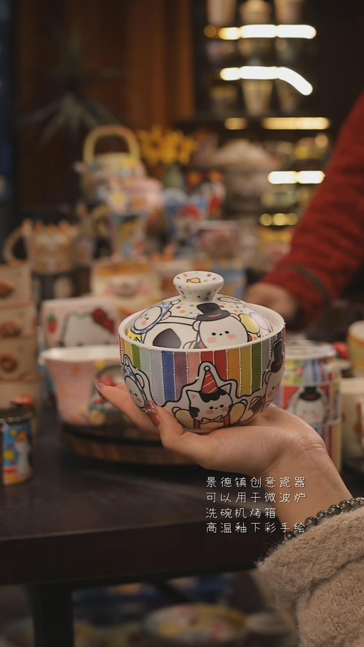 景德镇釉下彩绘设计师款式陶瓷