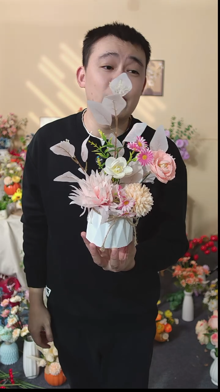 嘿淘家仿真花插花套装包邮到家