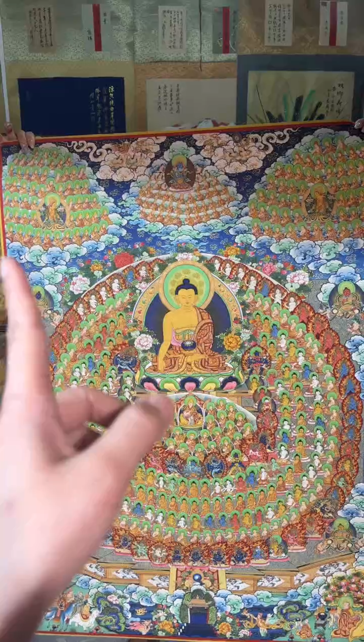 卷轴画龙妹唐卡直播tk16