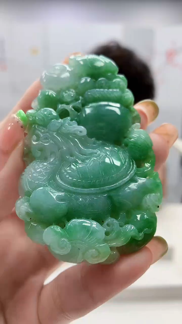 未镶嵌定制翡翠5145ry-毛货挂件23
