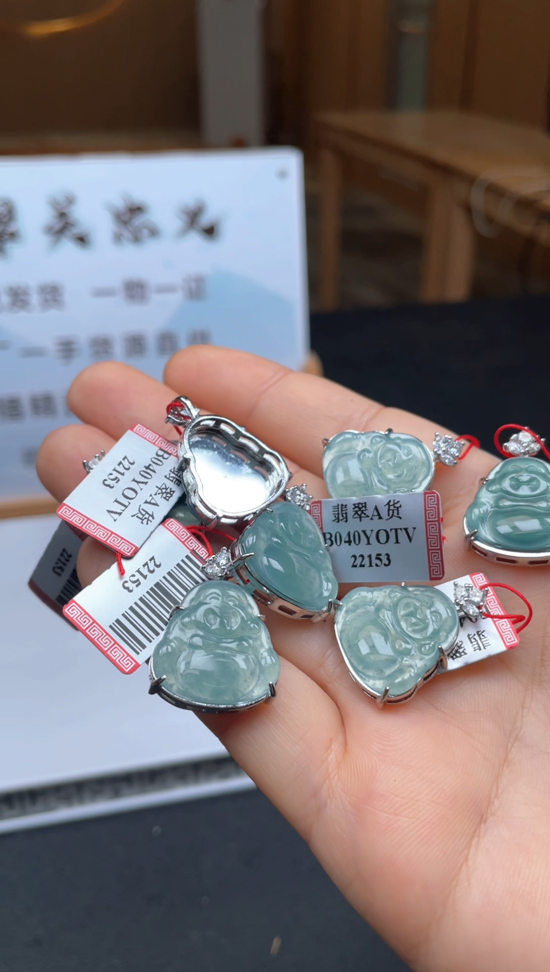 颈饰未镶嵌翡翠多样性发货【只发一件】*x100