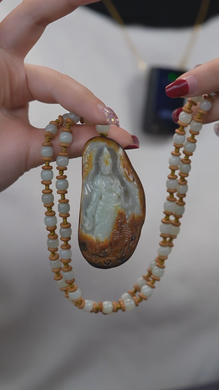 【闪购商品】和田玉吊坠未镶嵌观音