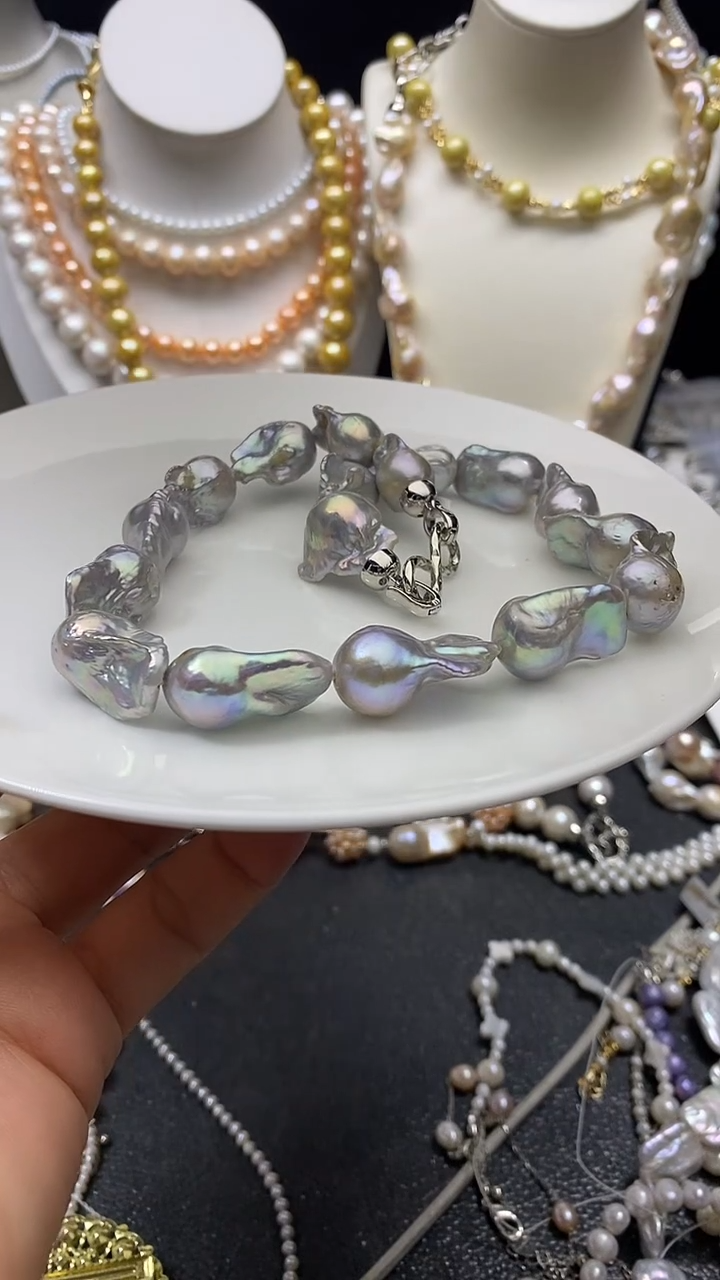 颈饰未镶嵌淡水珍珠多人