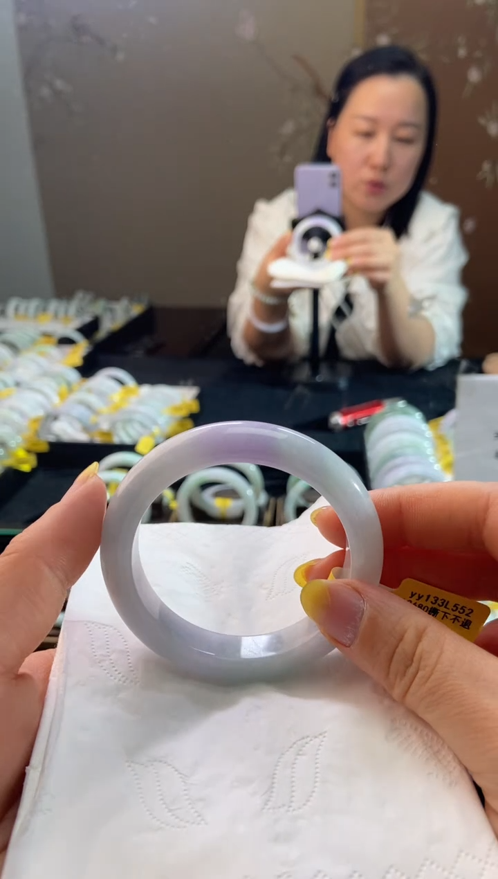 未镶嵌手镯翡翠55.2圈口d