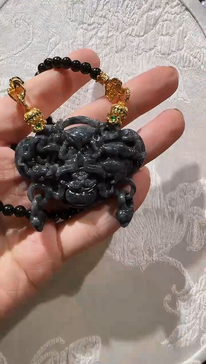 【闪购商品】翡翠颈饰未镶嵌国风