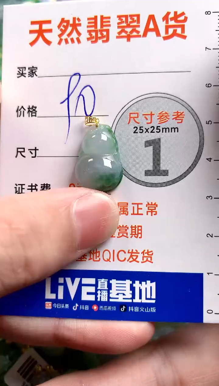 【闪购商品】翡翠颈饰18K金镶嵌13002686