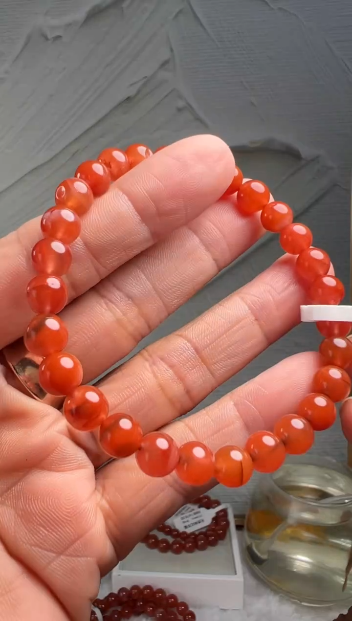 手串未镶嵌南红玛瑙南红玛瑙（默认微瑕）