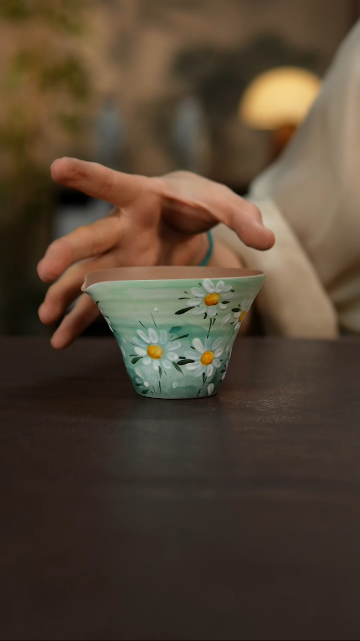 杯景德镇陶瓷杯碗柴烧多人