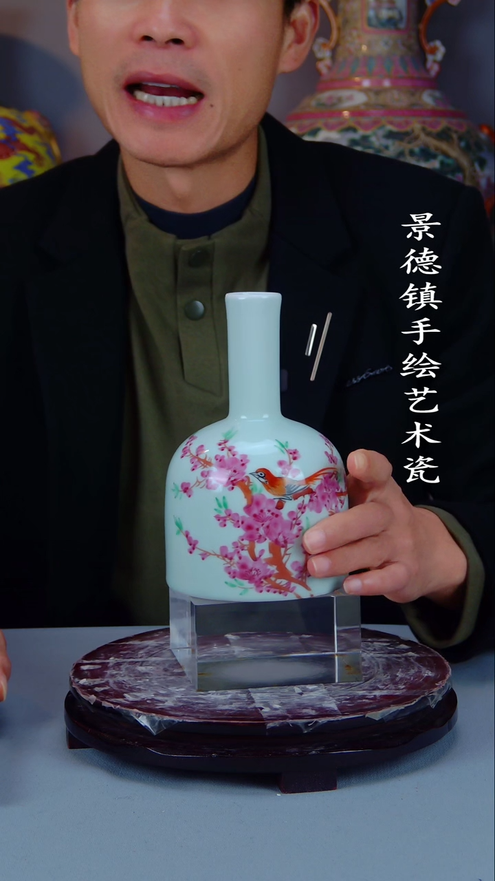 摆件陶瓷景德镇手工手绘陶瓷摆件14