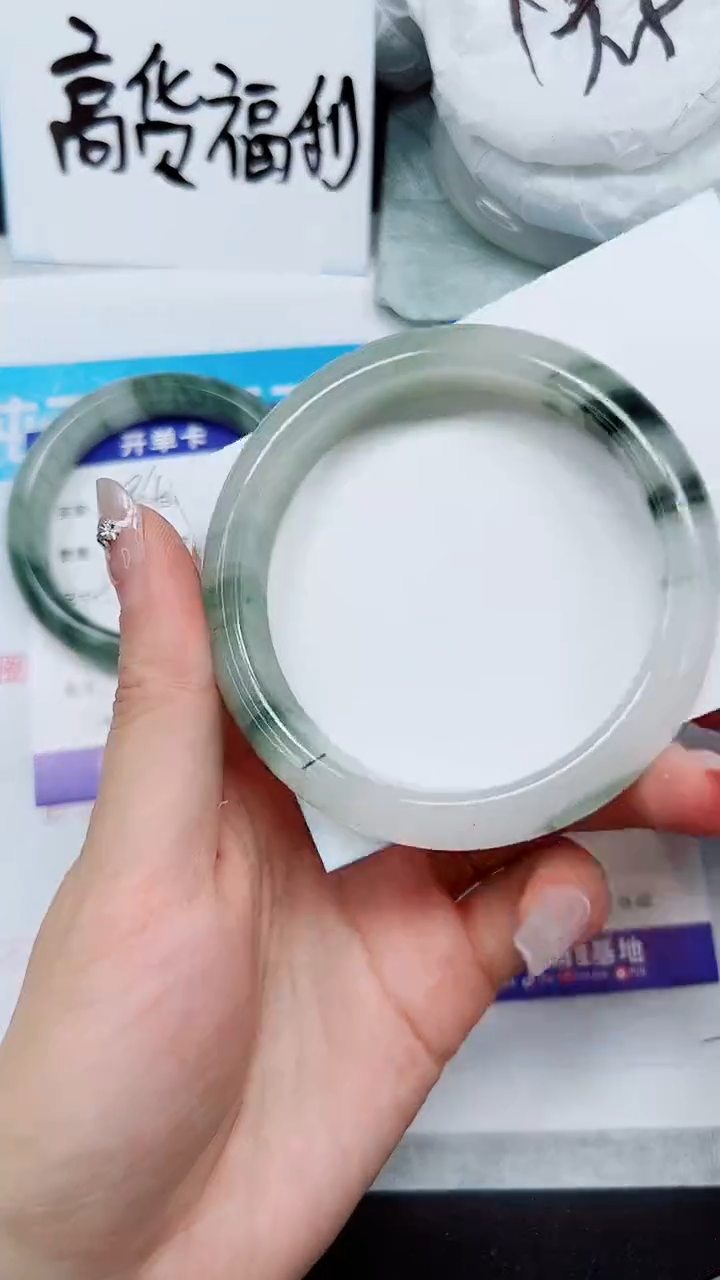 【闪购商品】石英质玉手镯未镶嵌A285-59`60`