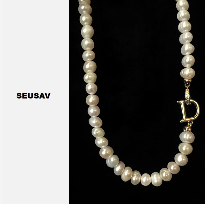 【幻彩】升级款成色淡水珍珠项链颈链-叠戴链-项链镀金链接头