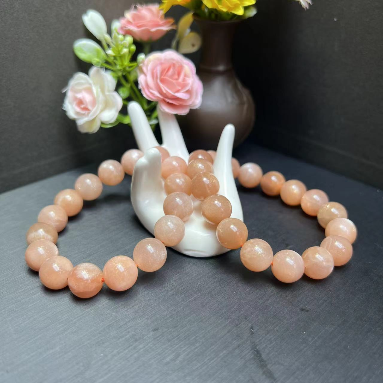 C3561卡12+/太阳日光石长石手串-多样性发货只发一件wr