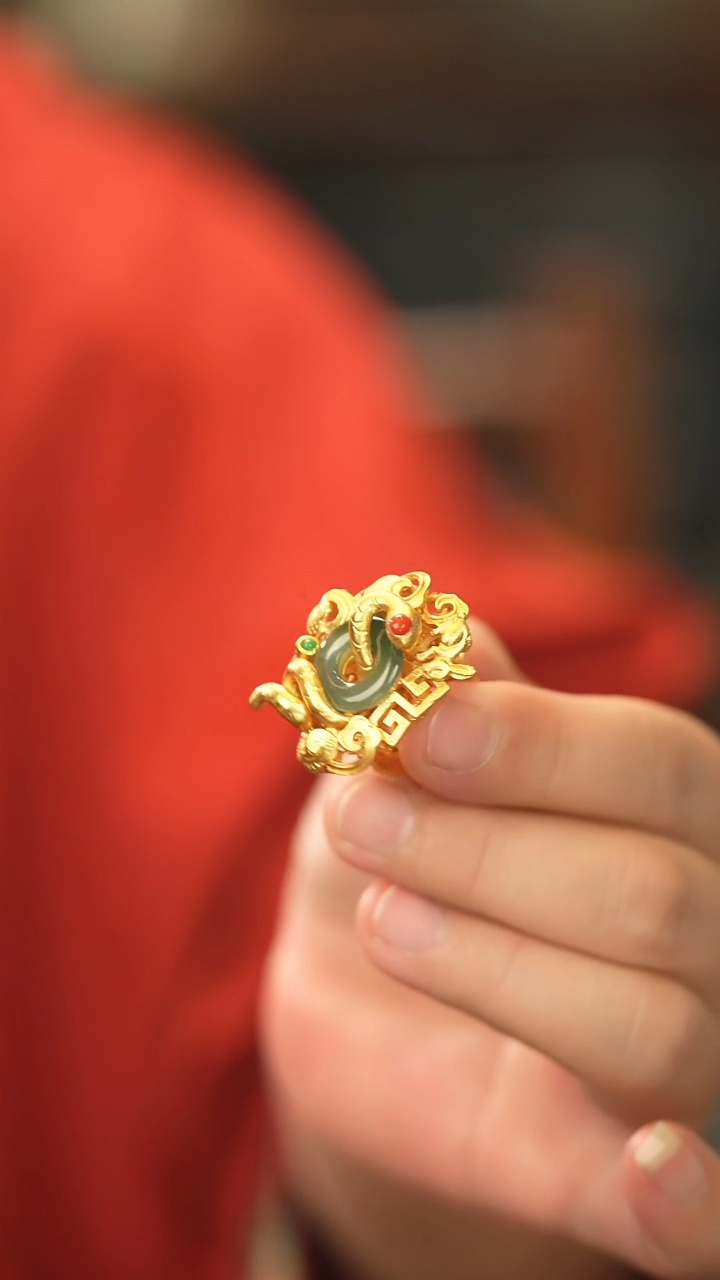 【闪购商品】翡翠戒指银S925镶嵌新款