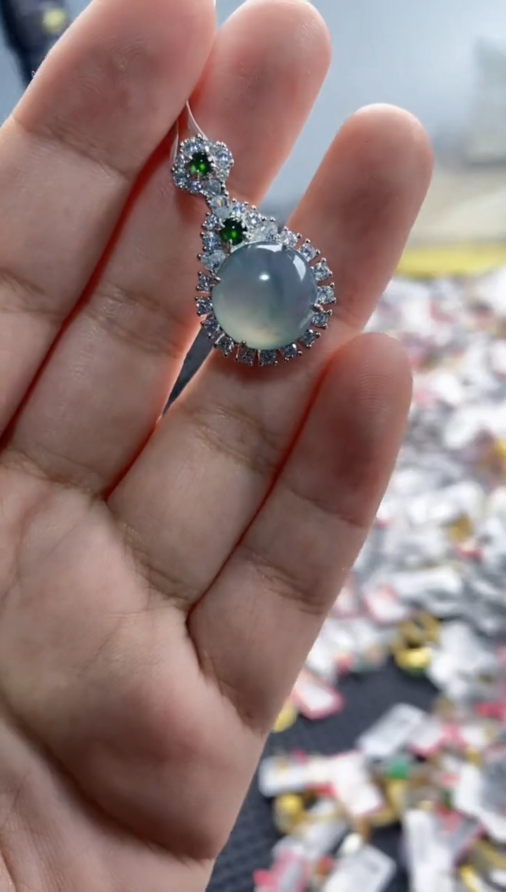 【闪购商品】翡翠戒指银S925镶嵌444444---6