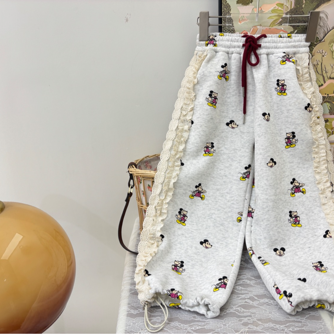 （25年春）儿童米奇花边卫裤25C17