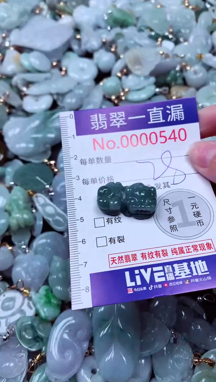 吊坠(不含链)未镶嵌翡翠540