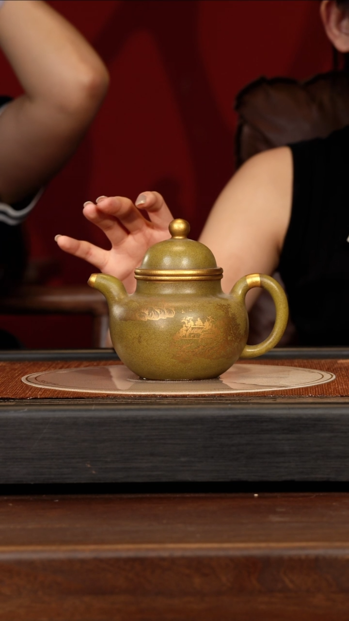 茶壶紫砂宜兴紫砂GHR 古玉沉香 掇球 