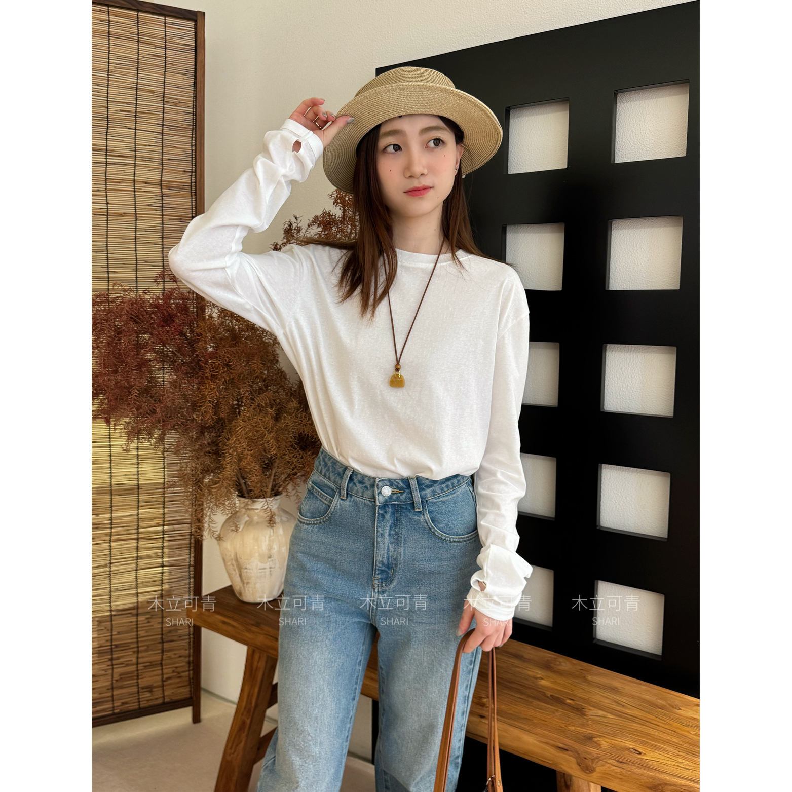 ANNAMOOER 25年秋季新款百搭休闲打底衫时尚显高显瘦