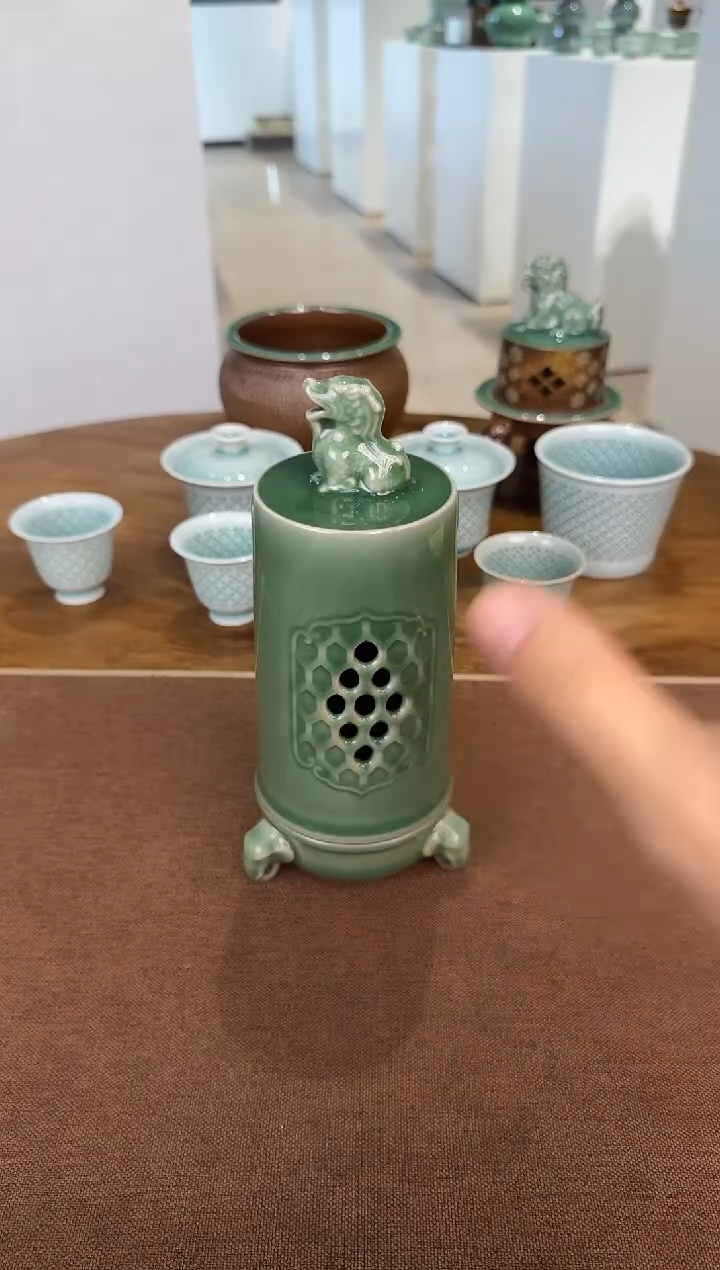 青瓷手工茶器包邮不带礼盒