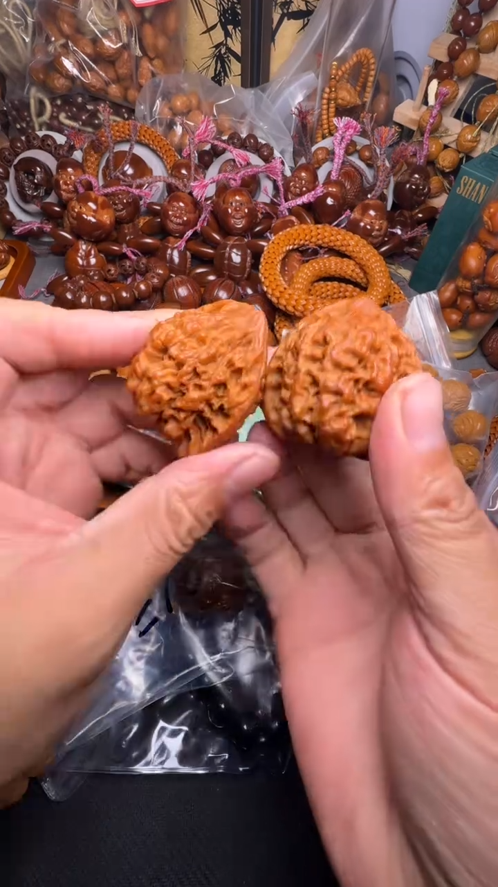 手串橄榄核核桃一对