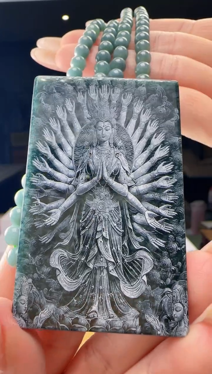 吊坠(赠链)未镶嵌翡翠多样性发其一YJ@@WS1WX41851