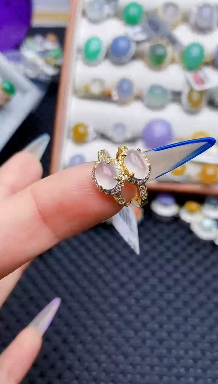 银S925镶嵌戒指翡翠2572