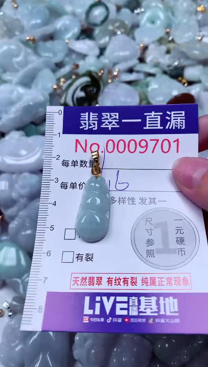 吊坠(不含链)未镶嵌翡翠9701