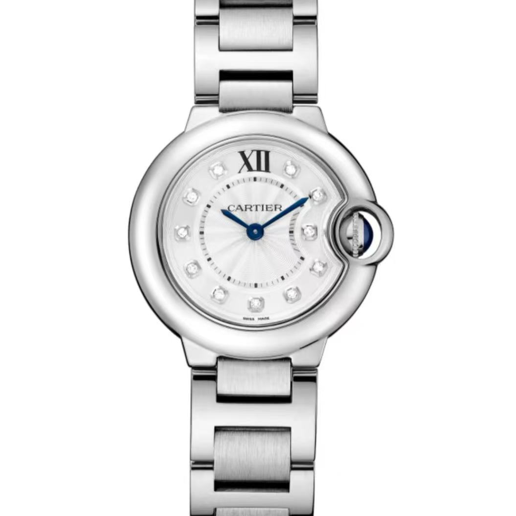 99新 Cartier/卡地亚 蓝气球WE902073 28表径钻刻女士时尚表 22年