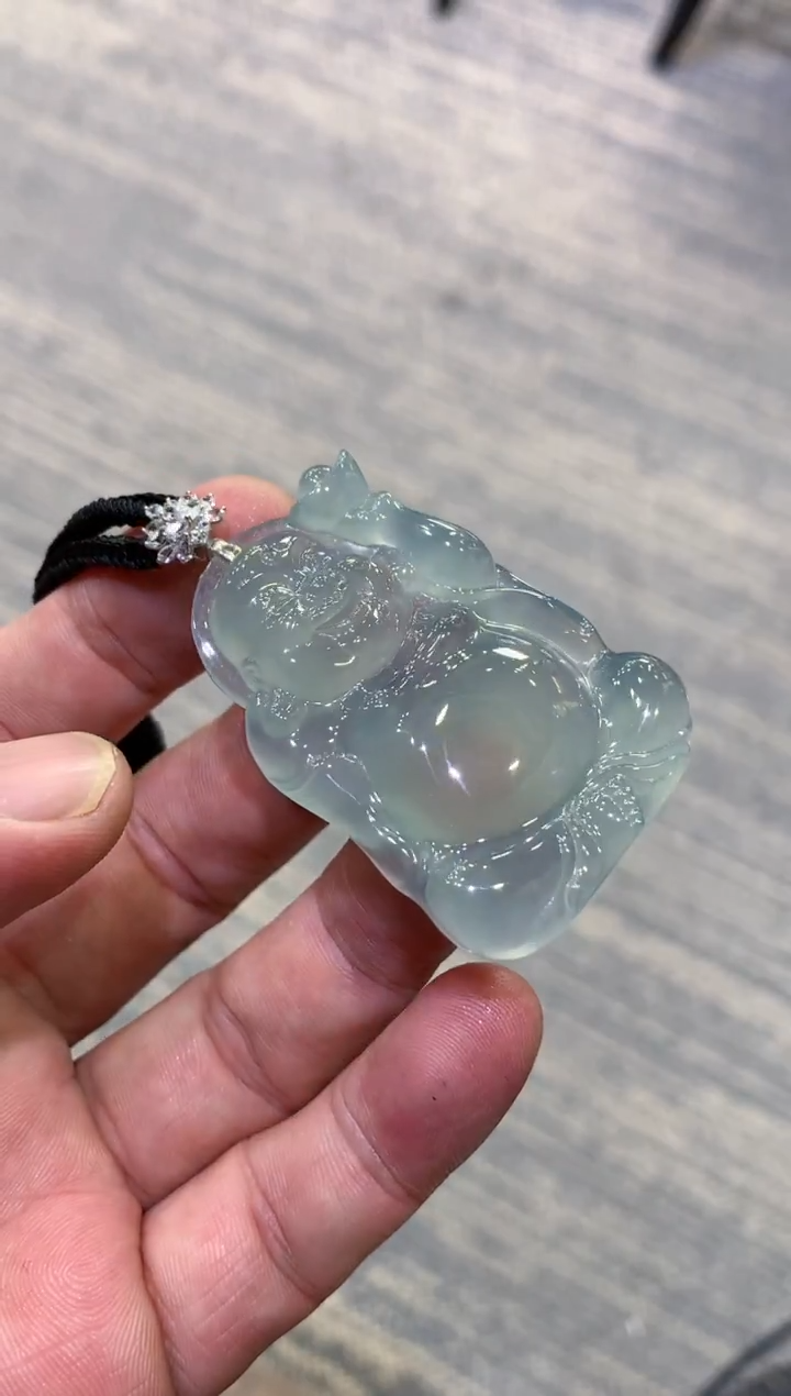 颈饰未镶嵌翡翠天然A货翡翠