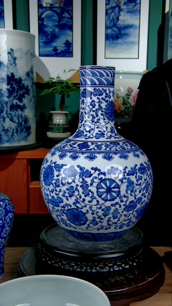 摆件失***舂景德手绘陶瓷888