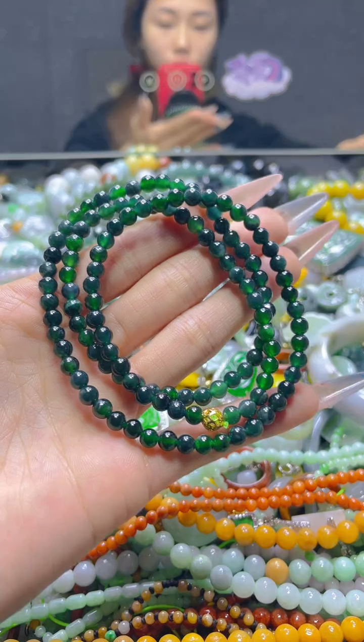 颈饰未镶嵌翡翠5MM