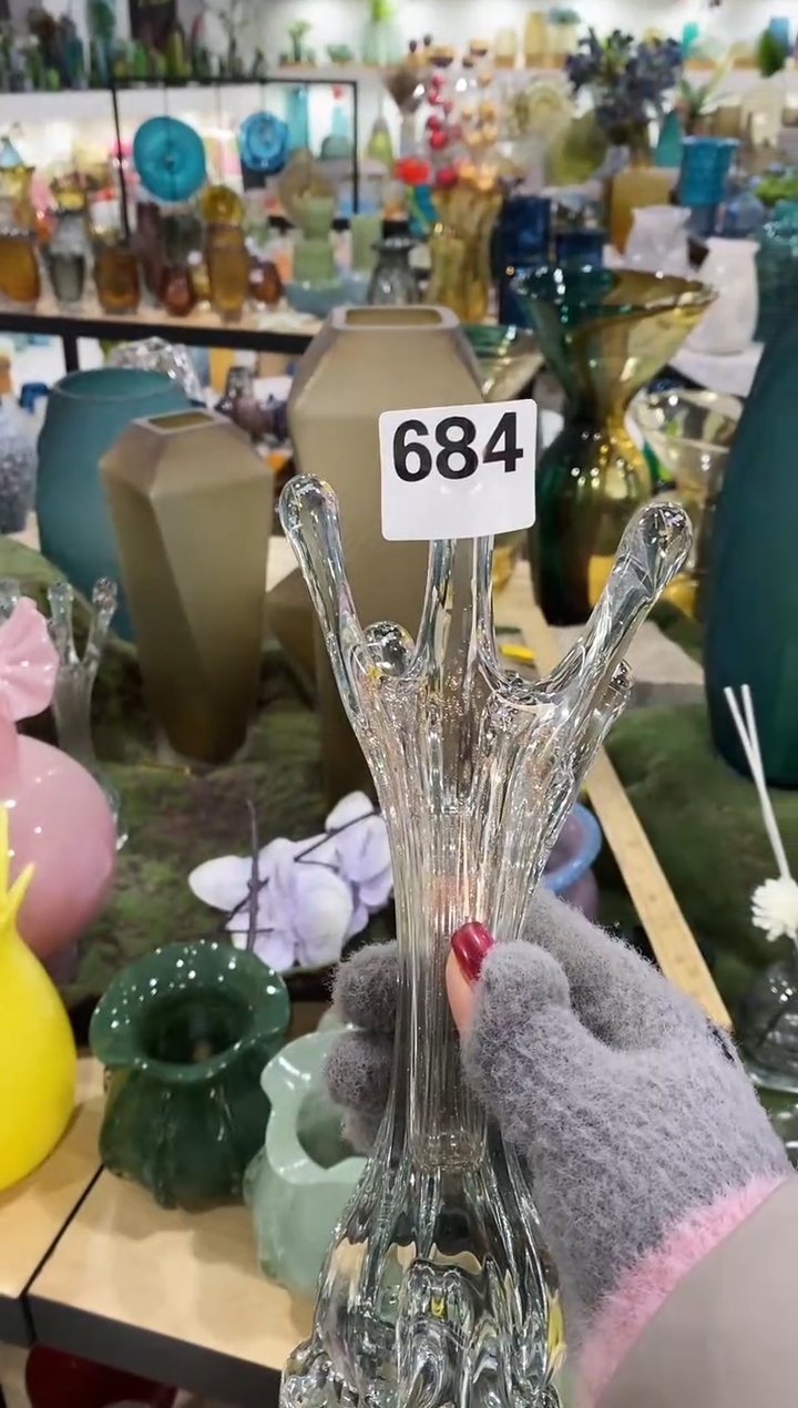 慕忆家手作琉璃花瓶684