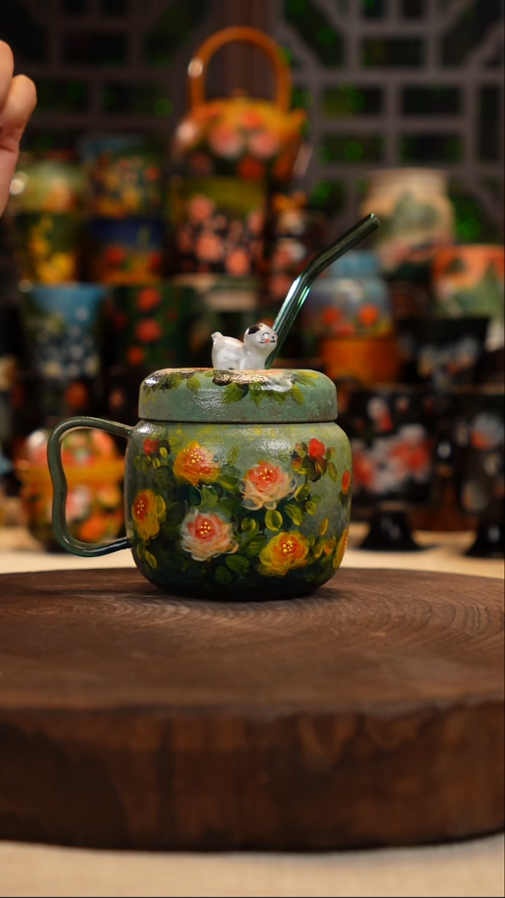 油画   釉下彩   杯子