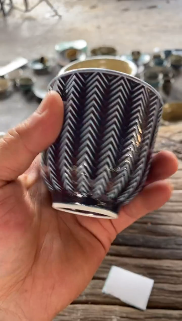 浪鬼柴烧釉绘系列杯子