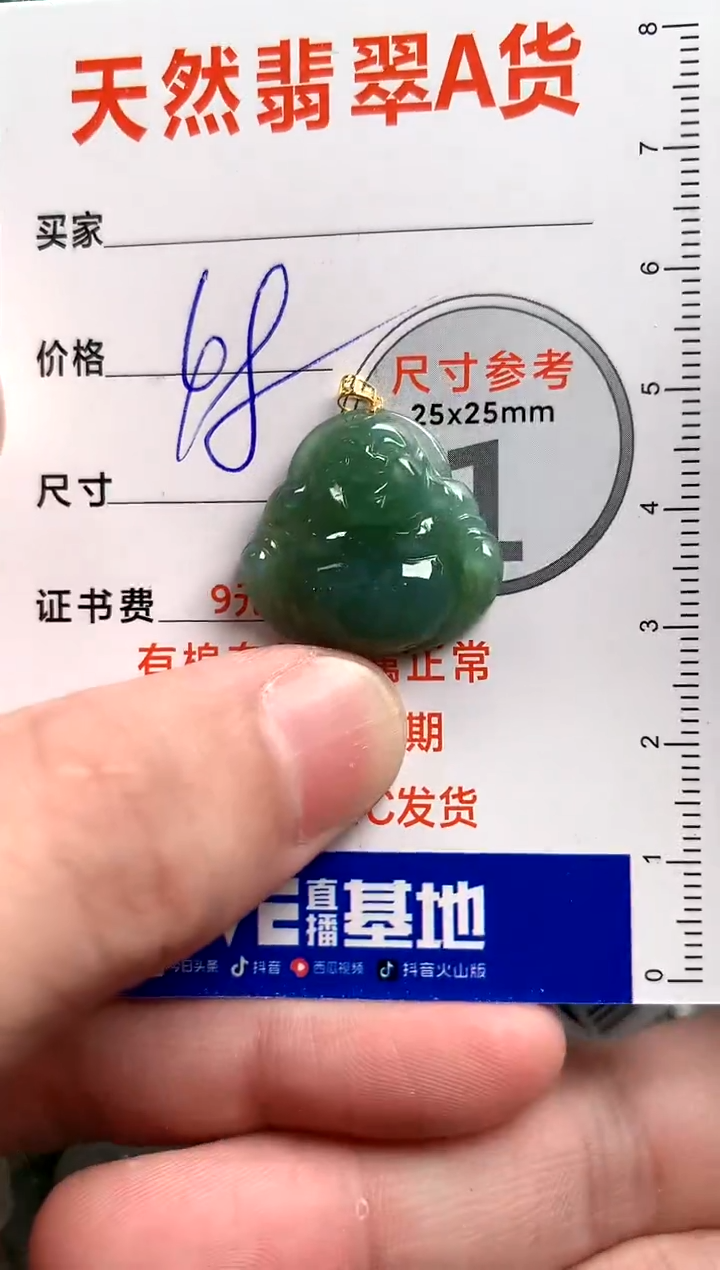 【闪购商品】翡翠颈饰18K金镶嵌13003593