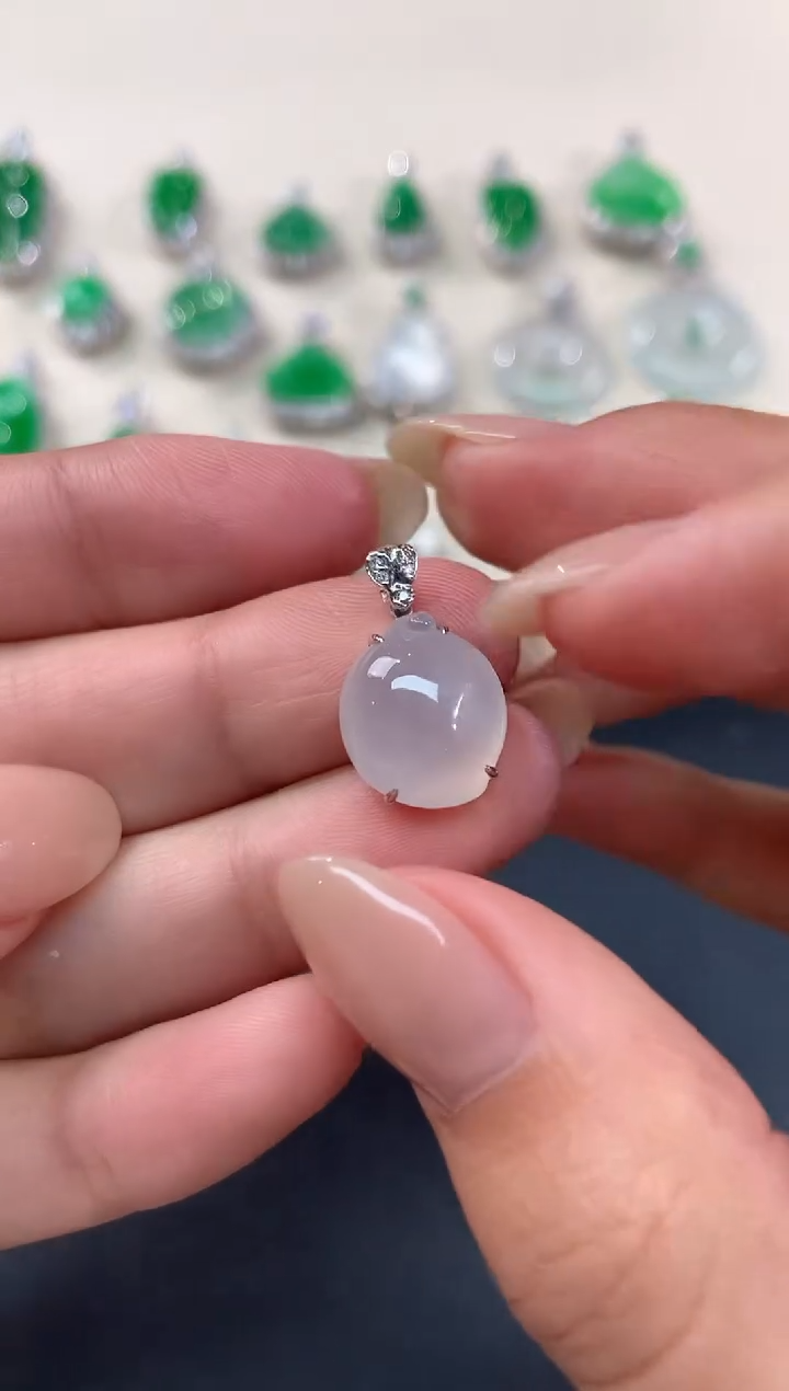 【闪购商品】翡翠吊坠(不含链)18K金镶嵌吊坠A298|980