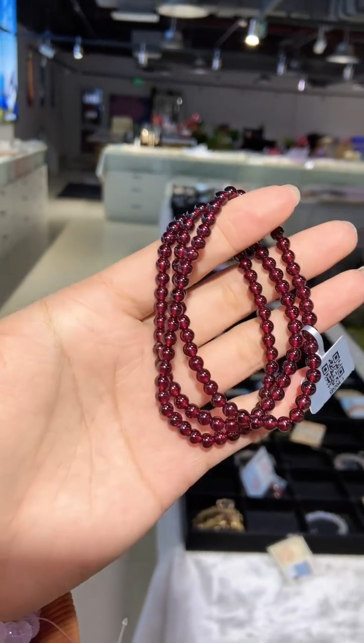 【闪购商品】石榴石手串未镶嵌手串