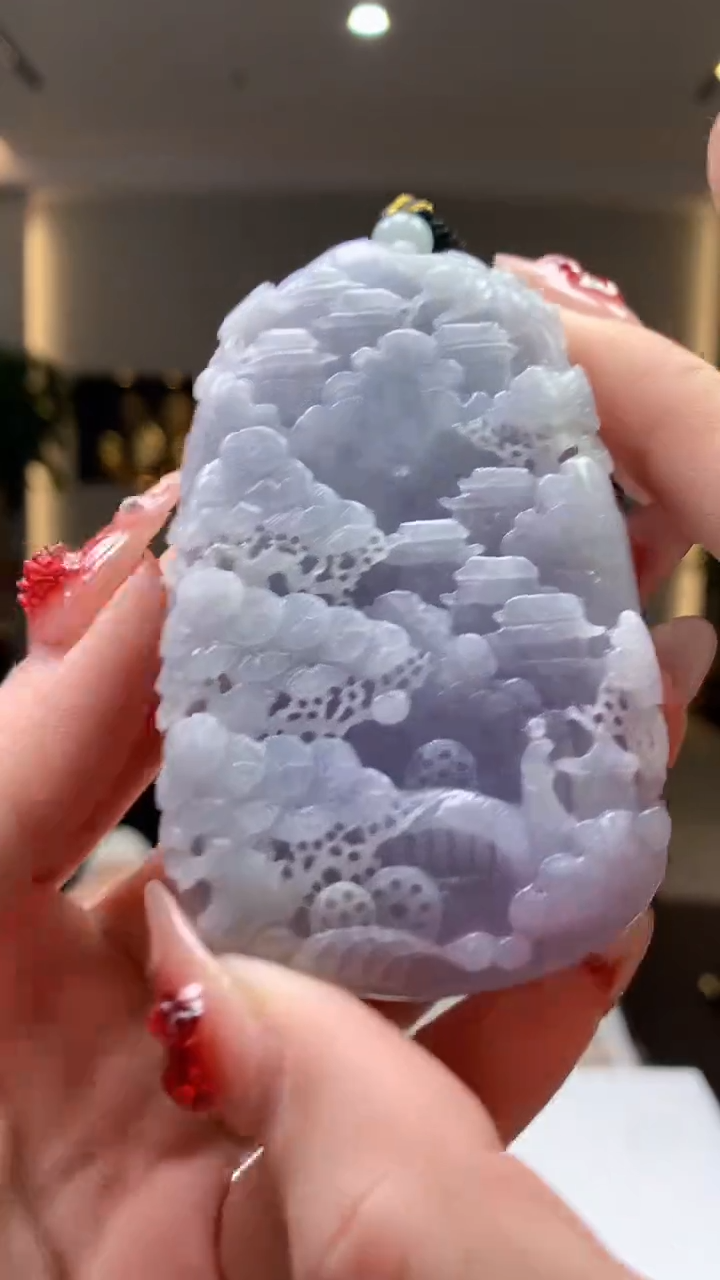 【闪购商品】定制翡翠未镶嵌1083ry-毛货挂件18