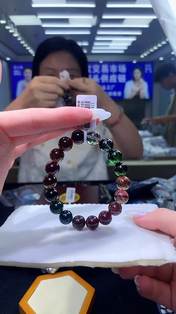 手链未镶嵌碧玺老料碧玺单圈11x（多样性发一）