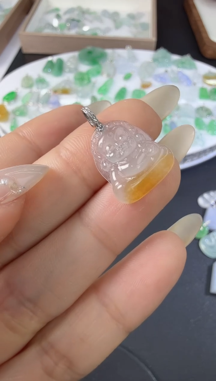 颈饰18K金镶嵌翡翠H1224-1501-697