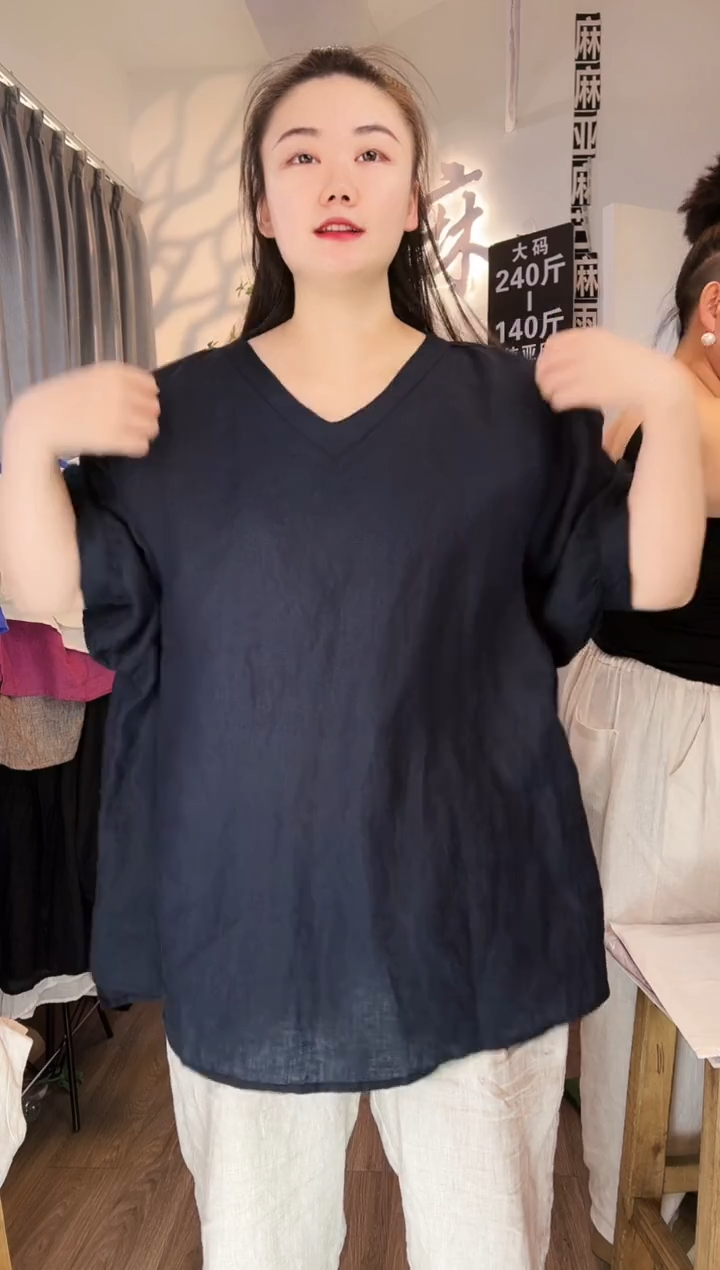 亚麻汉麻苎麻大码女装