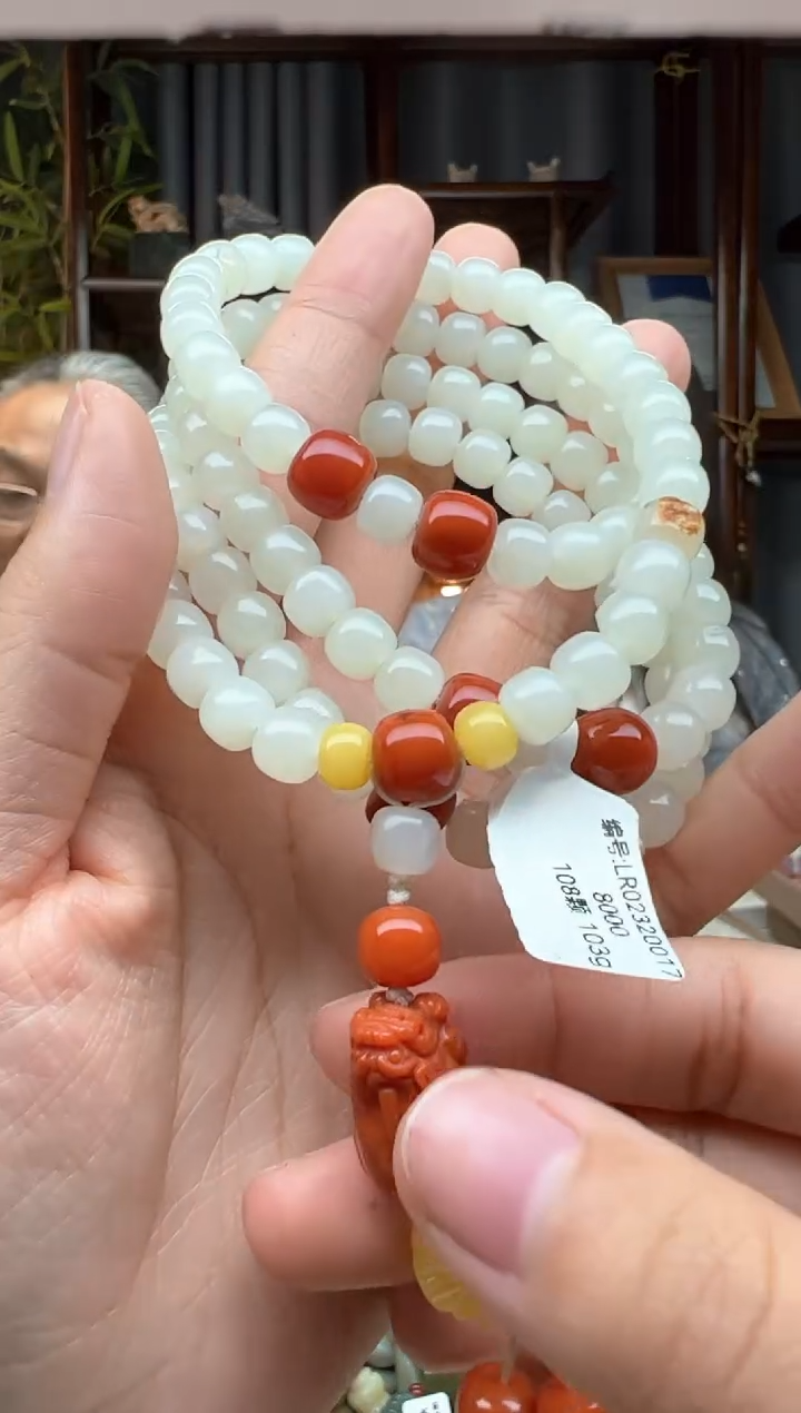 【闪购商品】和田玉颈饰未镶嵌108串  LR