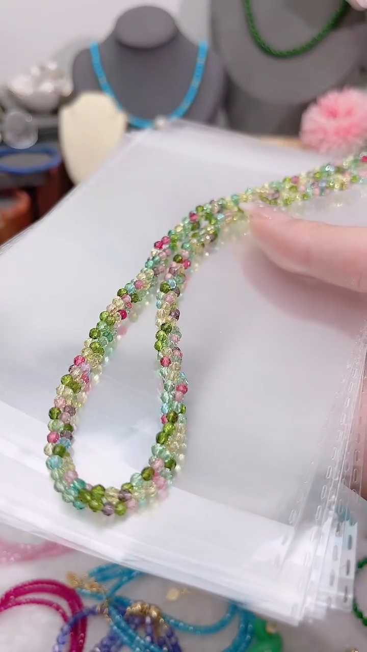 颈饰合金尖晶石彩麻花39.9