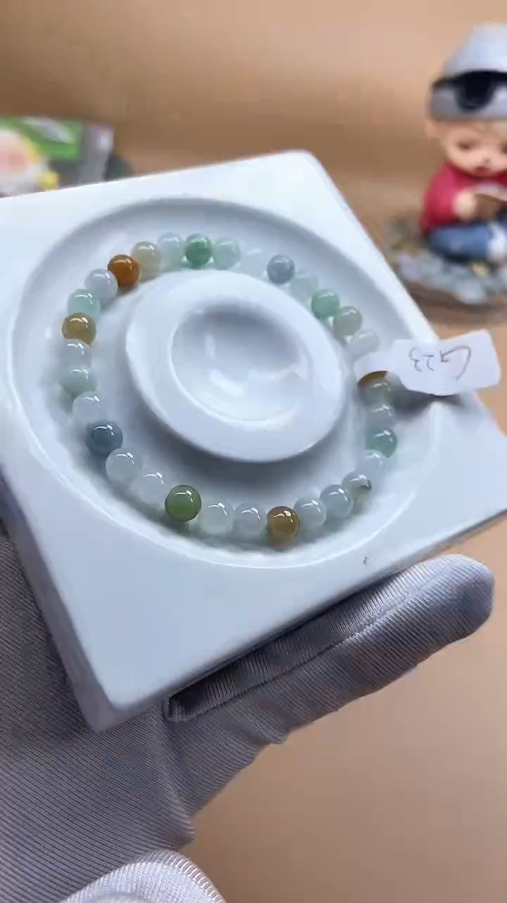 【闪购商品】翡翠手串未镶嵌天然翡翠A货手串G23