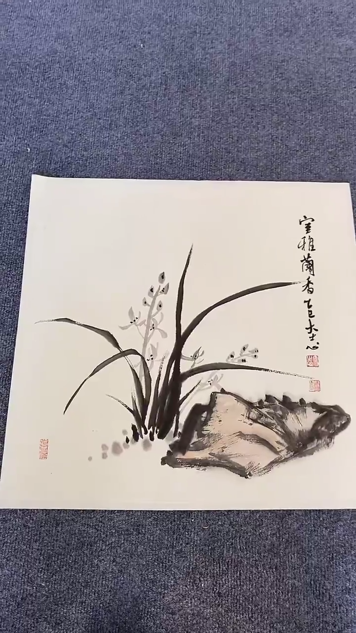 国画纯手绘国画写意作品50*50