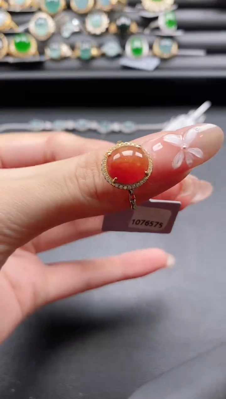 【闪购商品】翡翠戒指银S925镶嵌1111