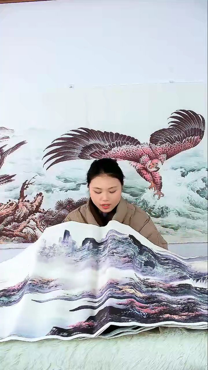 直播间下单一对一挑选字画