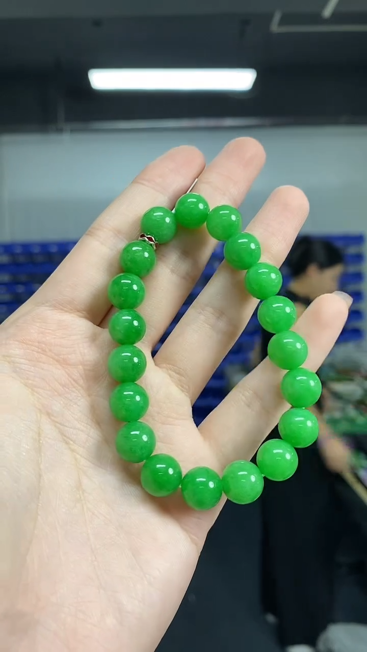 未镶嵌手链翡翠多样性发其一颜色微差