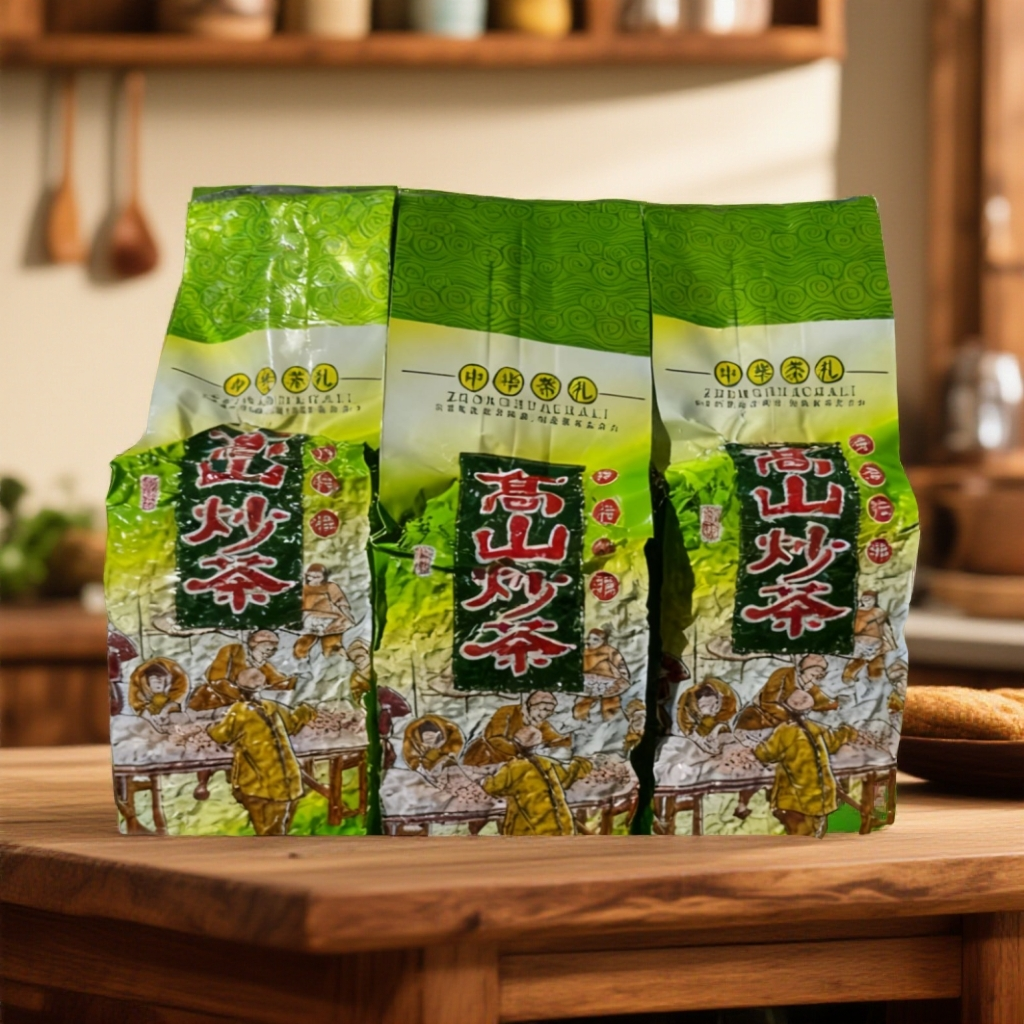 客家梅占高山云雾炒茶